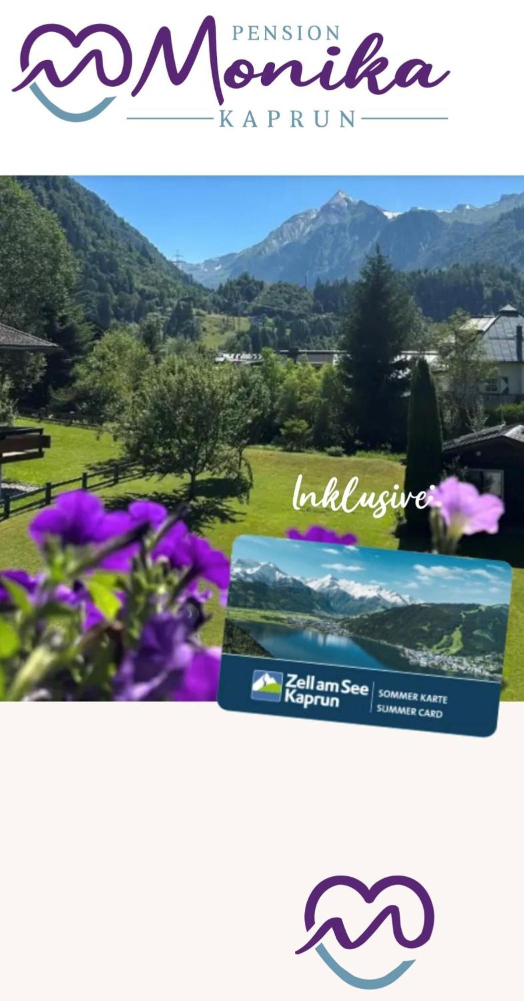 Pension Monika, Your B&B Including Summercard Kaprun Eksteriør bilde